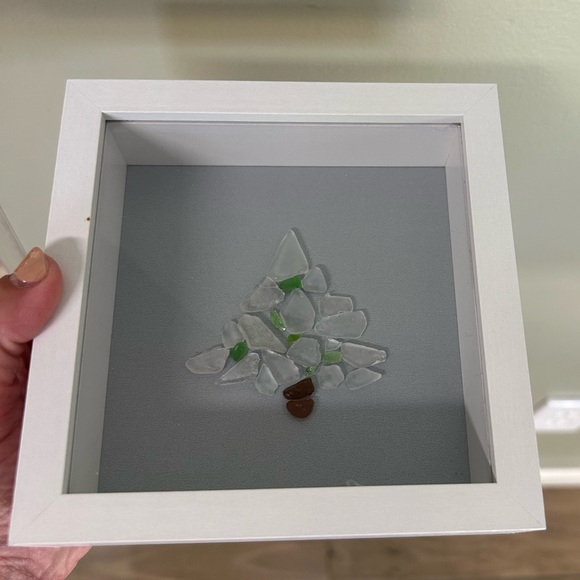 White Framed Sea Glass tree - Picture 4 of 8